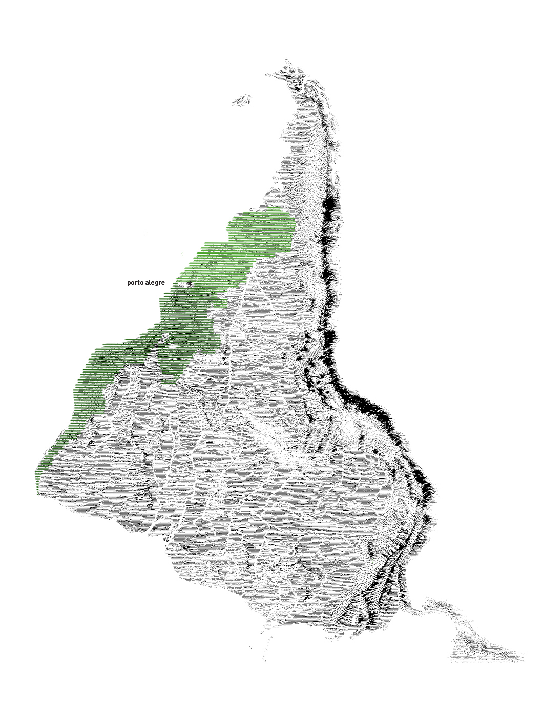 mapa da américa latina com destaque para a localização de porto alegre