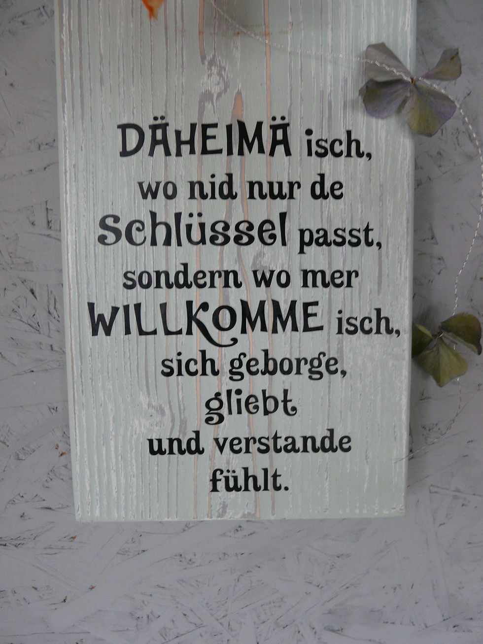 Miniaturbild: Holz - Winkel mit Spruch und Krone + Windlicht aus rostigem Blech