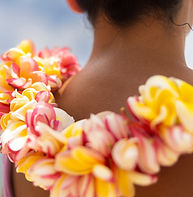 Woman making Hawaiian Lei and Hahu Proce