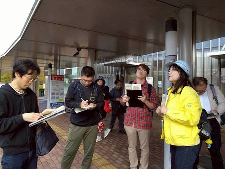 草津フィールドワークの2回目は、バス・自転車・新交通の3プログラムに展開