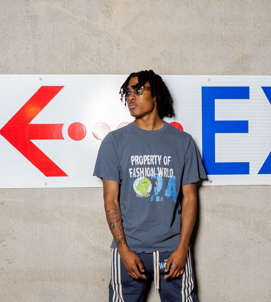 Blue Property Wrld Tee