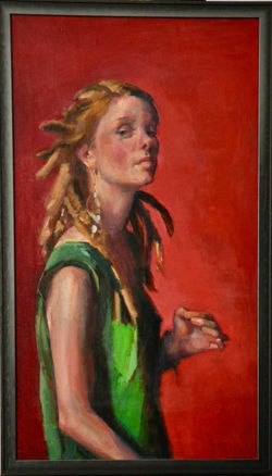 Copy of Nelson Shanks' 'Green Girl'