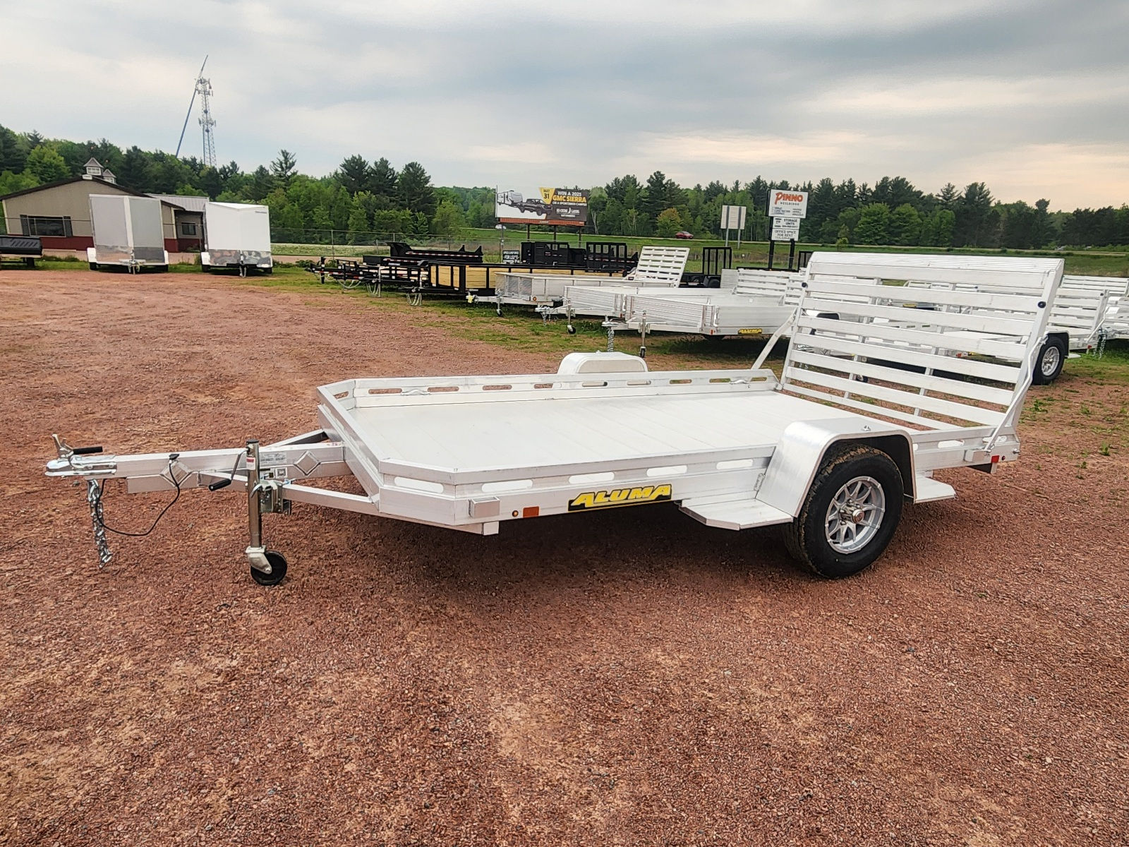 New 2026 Aluma 77" x 12' H Aluminum Utility Trailer