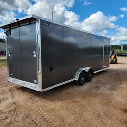 Thumbnail: New 2027 Lightning 7.5' x 29' Aluminum Enclosed Snowmobile Trailer