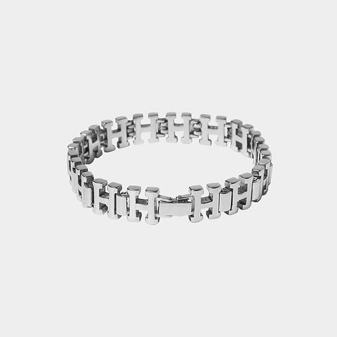 アクセサリー HUF H LINK bracelet SILVER s/m HUF H LINK BRACELET | GRAVITY FUKUOKA
