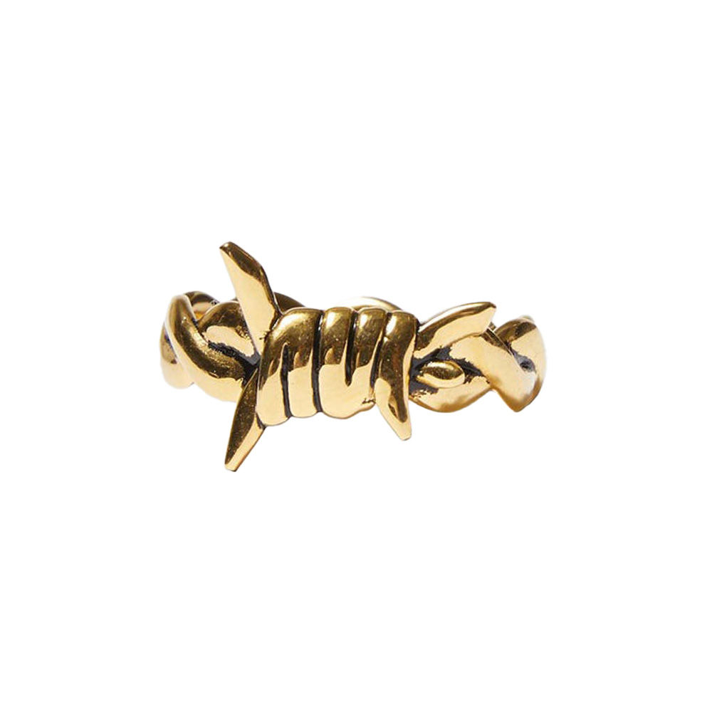 HUF BARBED WIRE RING GOLD
