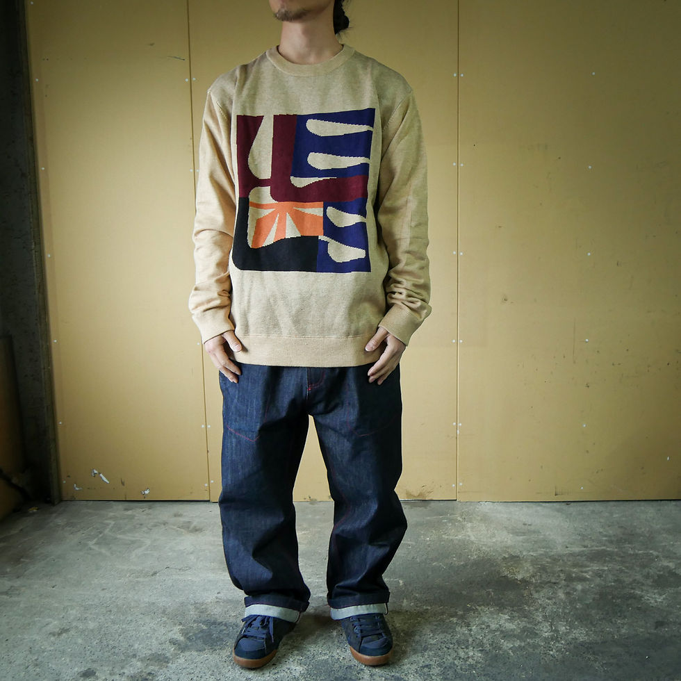 サムネイル： HELAS ARTSY CREWNECK KNIT BEIGE