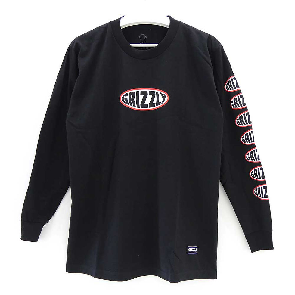 GRIZZLY BULGE LS TEE BLACK