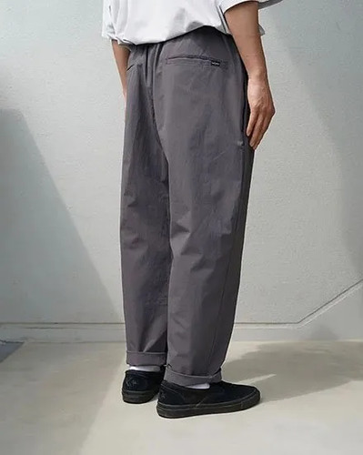 FAKIE STANCE D-50 NYLON STRETCH PANTS GREY | GRAVITY FUKUOKA
