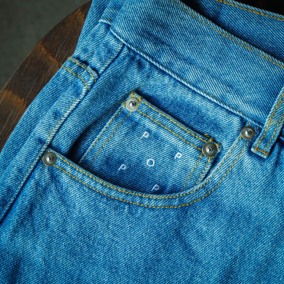サムネイル： POP TRADING crest denim drs pant