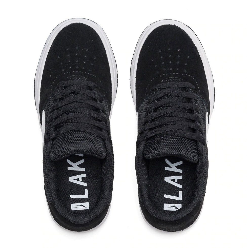サムネイル： LAKAI BRIGHTON KIDS BLACK/WHITE SUEDE
