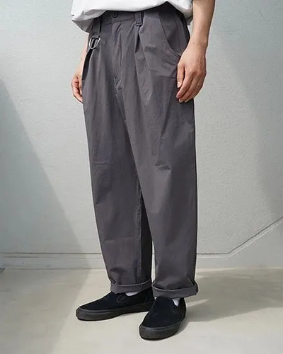 FAKIE STANCE D-50 NYLON STRETCH PANTS GREY | GRAVITY FUKUOKA