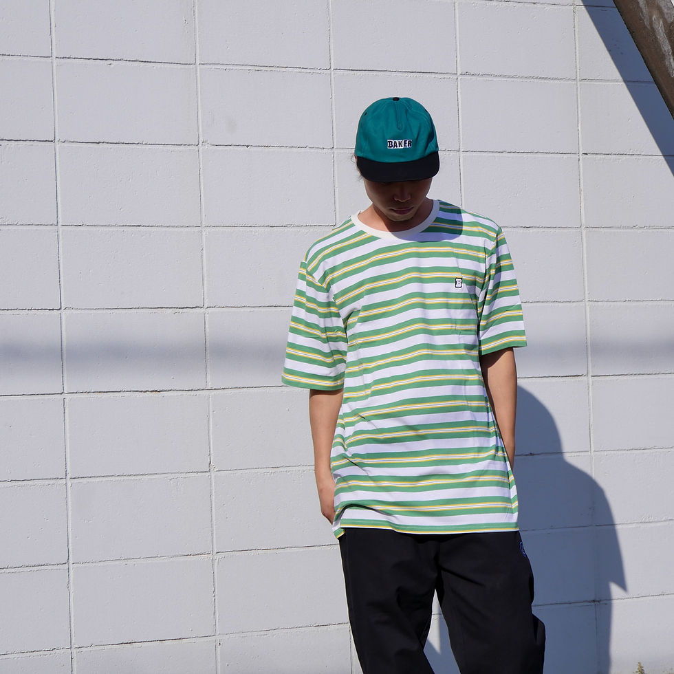 サムネイル： BAKER CAPITAL B STRIPE TEE