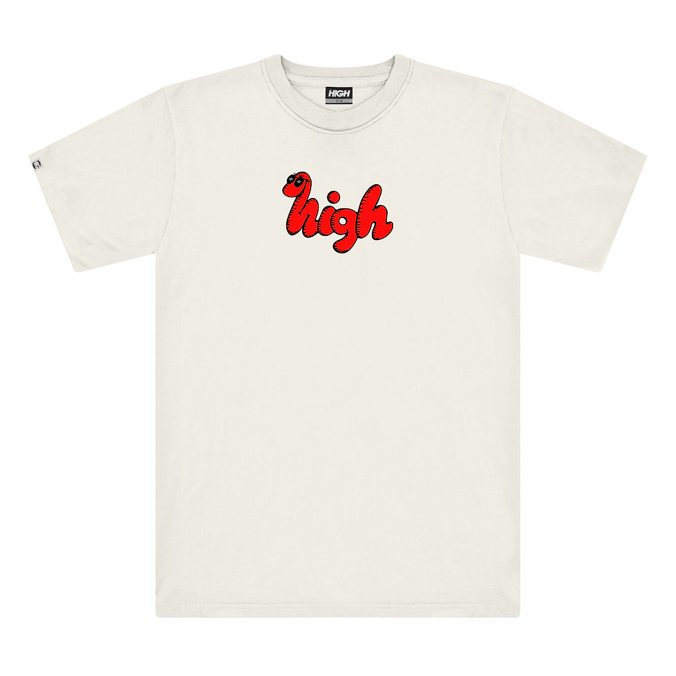 HIGH COMPANY SNAKE TEE WHITE
