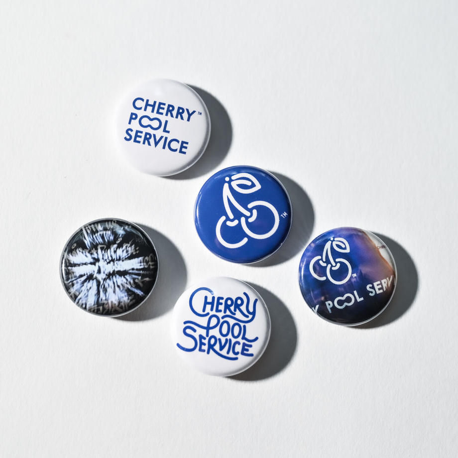 CHERRY POOL SERVICE CHERRY LOGO CANBADGE