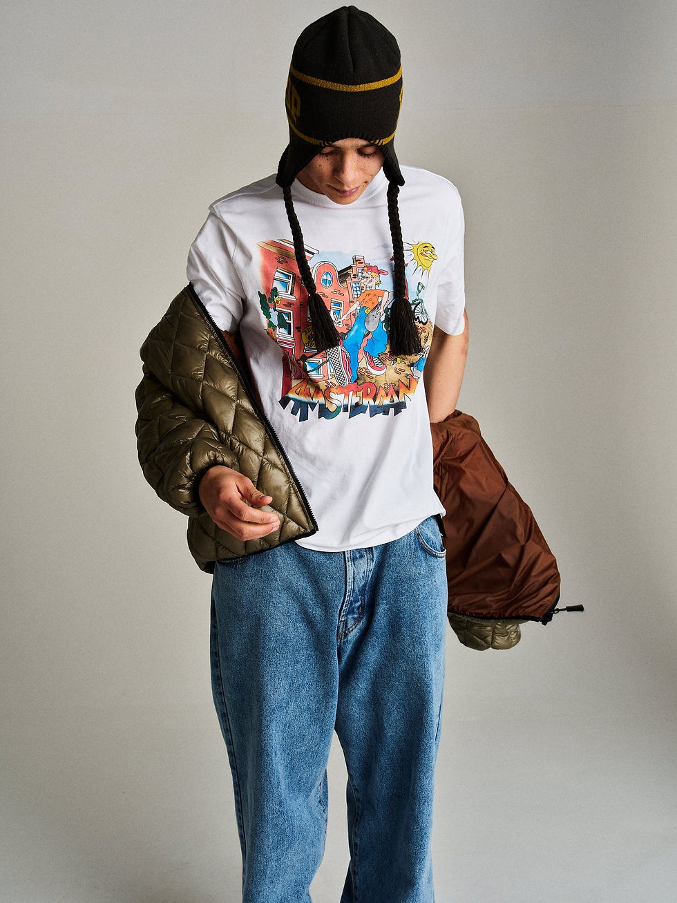 サムネイル： POP TRADING COMPANY Pop Ben-G Amsterdam T-Shirt White