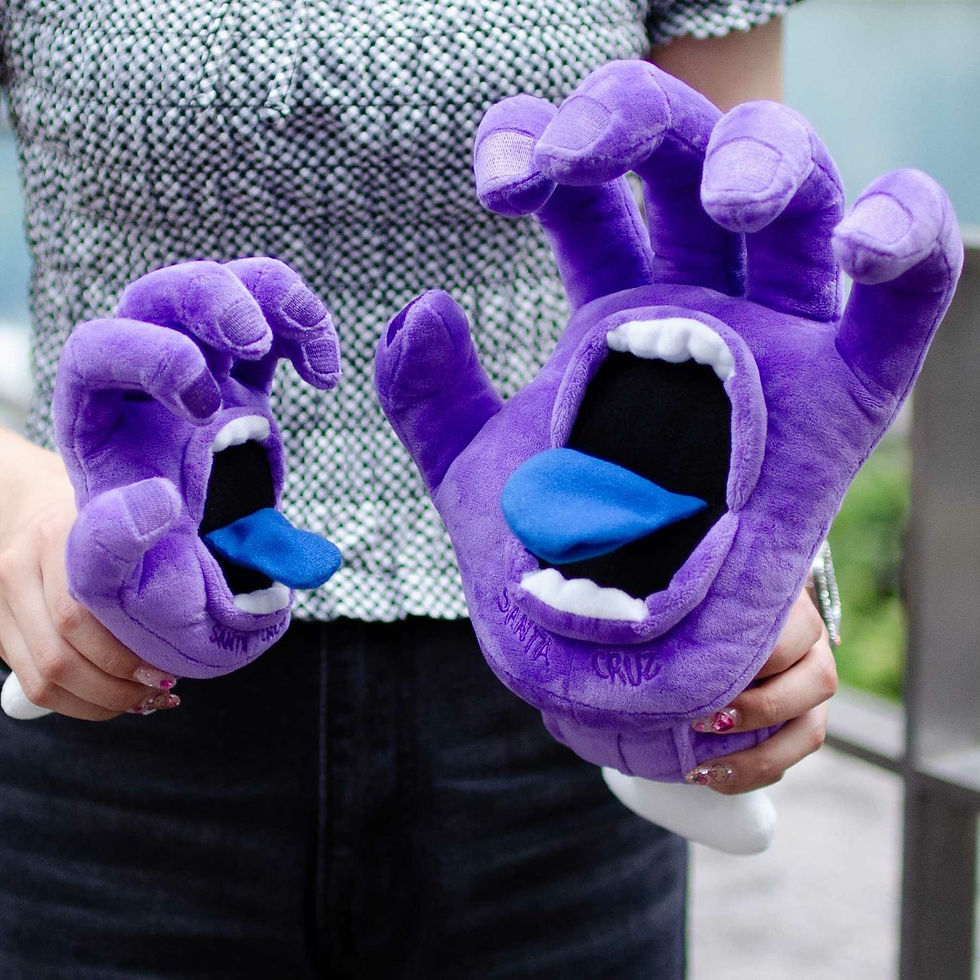 サムネイル： SANTA CRUZ SCREAMING HAND SOFT TOY 25cm PURPLE