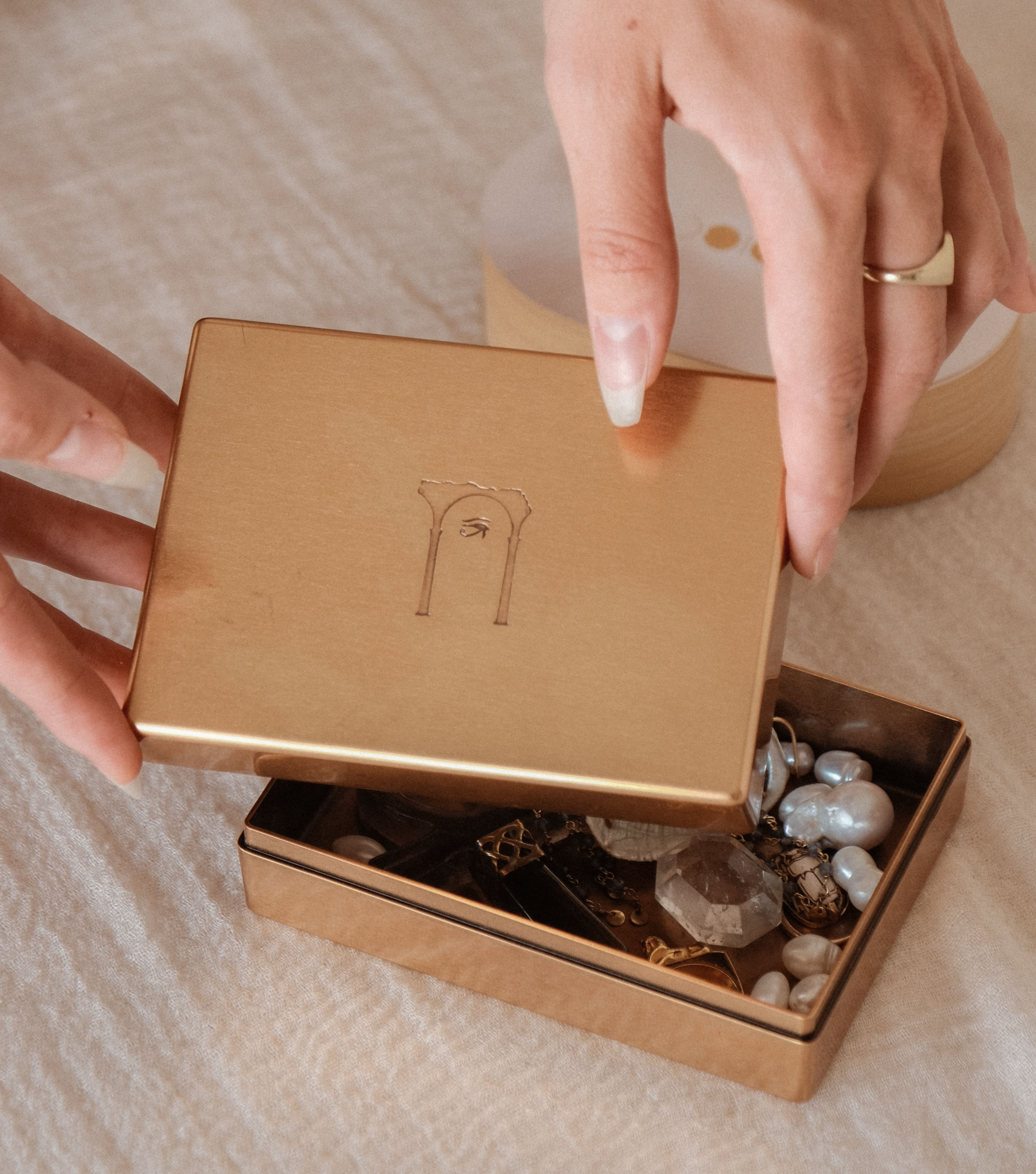 Engraved Keepsake Altar Tarot Box