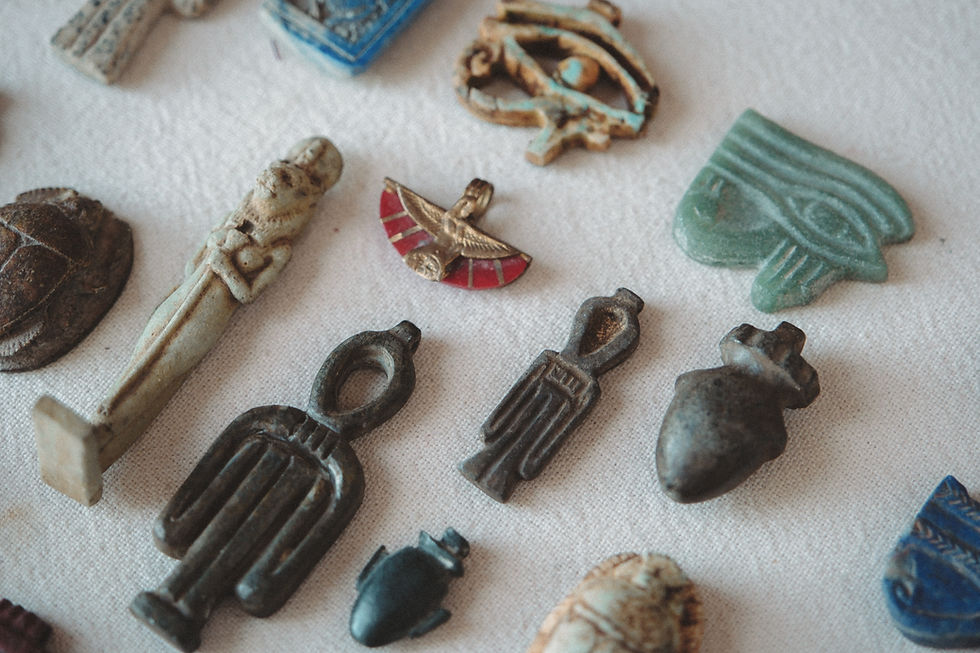 Thumbnail: Ancient Egyptian Protection & Power Talismans | Hand-Carved Vintage Amulets