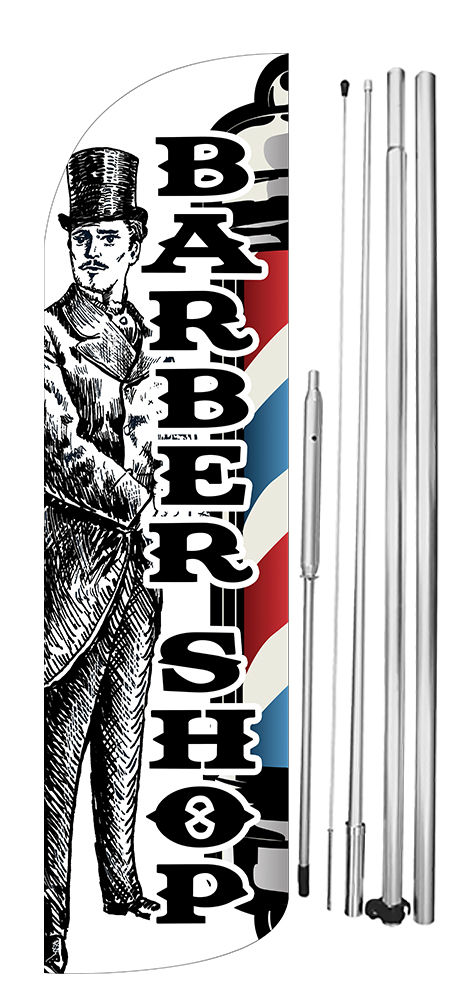 Thumbnail: FMF-988 BARBER SHOP WINDLESS FLAG