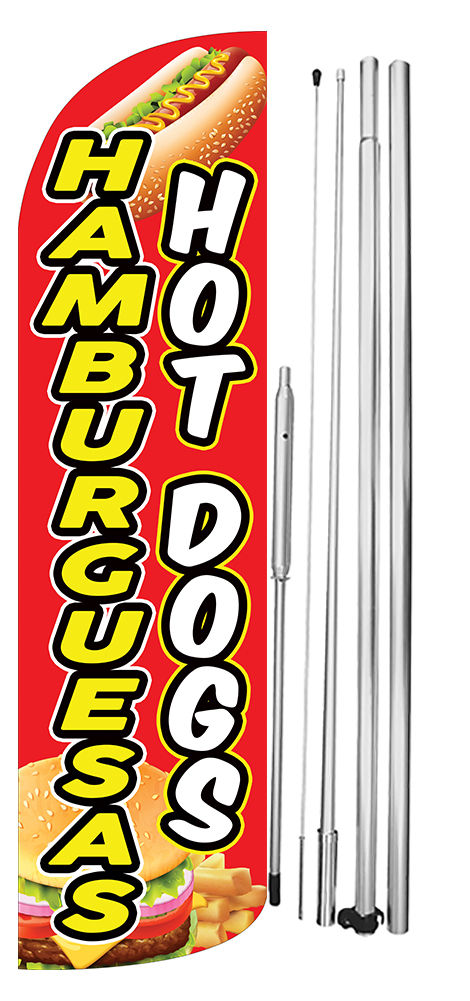 Thumbnail: FMF-887 HAMBURGUESAS Y HOT DOGS WINDLESS FLAG