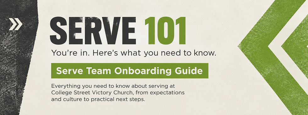 Serve 101 banner