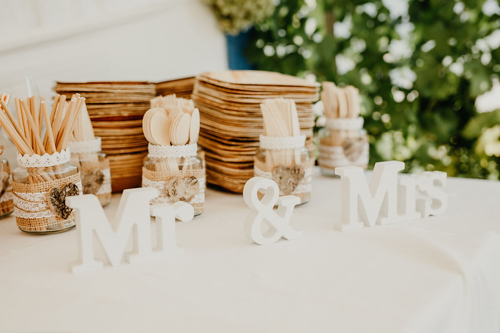 Miniaturbild: Schriftzug "Mr & Mrs"