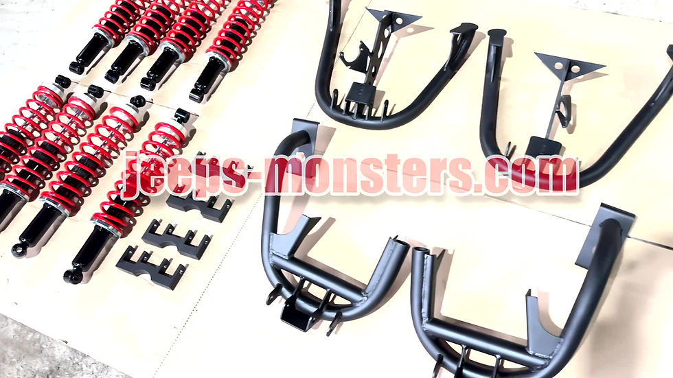 Thumbnail: Suspension for Gelendvagen 4×4², springs, shock absorbers, fastening.