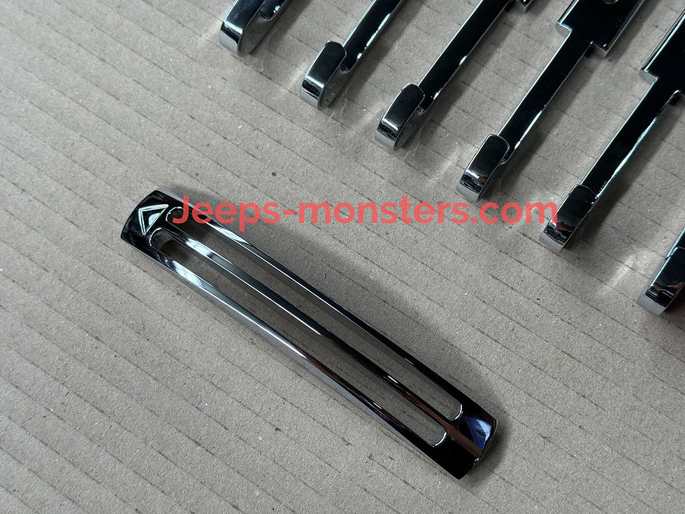 Thumbnail: Chrome dashboard air vents for Mercedes 300 SL.