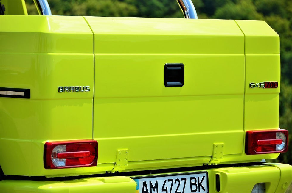 Thumbnail: Nameplates on the back of the body Gelendvagen 6x6