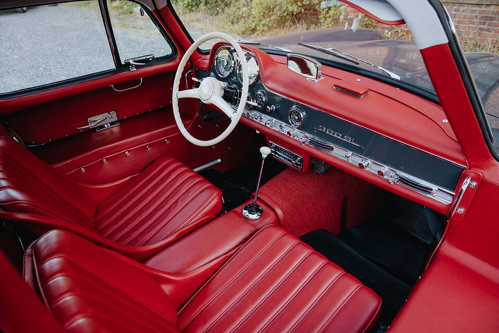 Прев'ю: Зеркало заднего вида в салоне на торпедо SL 300 Gullwing.