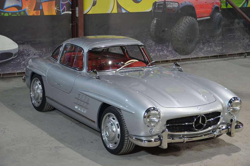 Thumbnail: Chrome grille for the cowl (Jabo) of SL300 Gullwing.