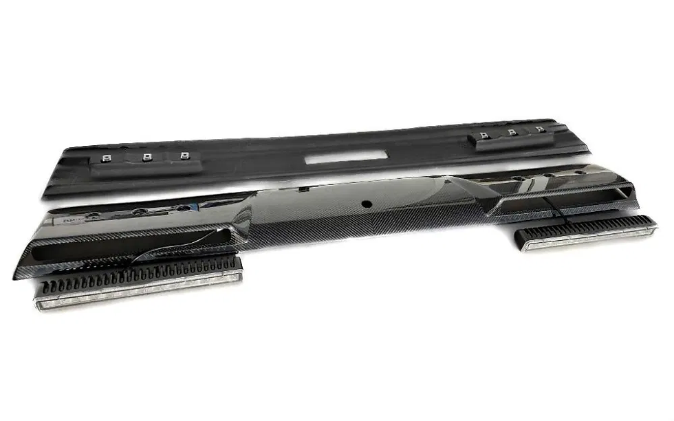 Thumbnail: Brab carbon fiber front roof spoiler w463 led