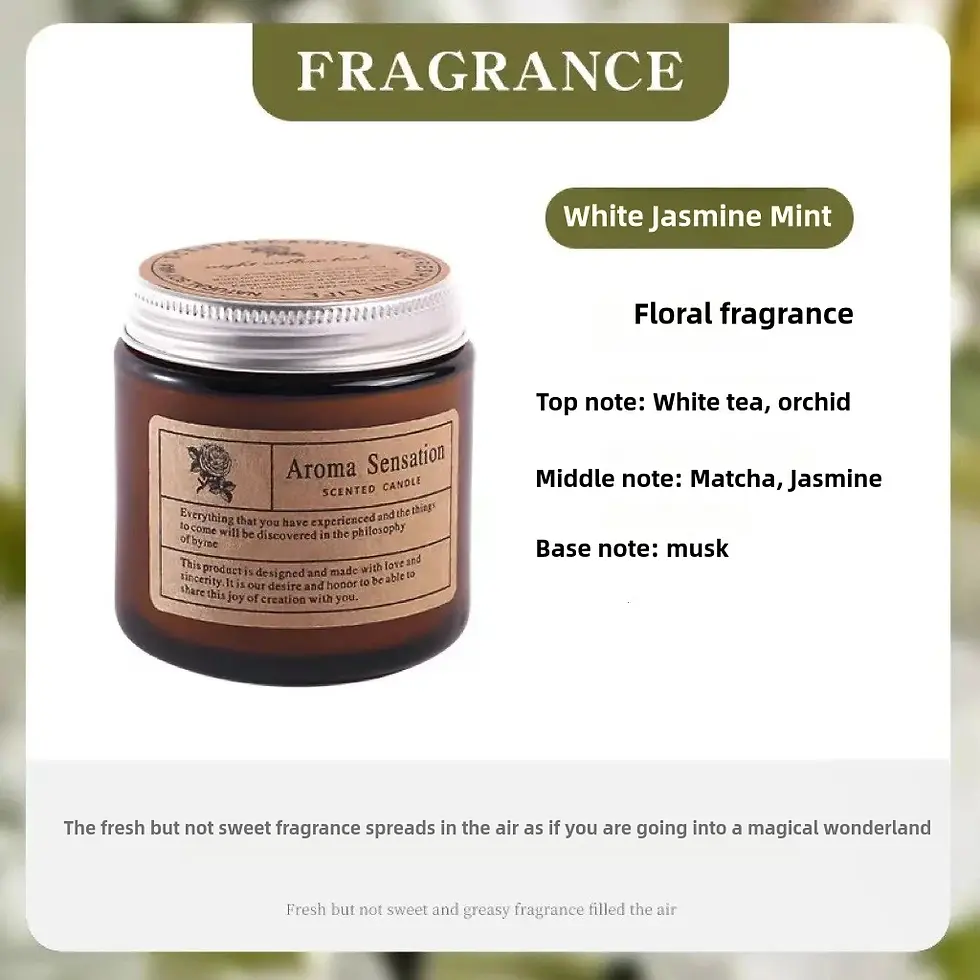 Thumbnail: Scented Candles Smokeless Soy Candle Essential Oil Aromatic Candle
