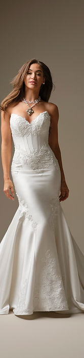 slim fit dress slacks Sottero & Midgley by Maggie Sottero Designs Dress 24SB145A01 – Alexandra's  Boutique main image 1