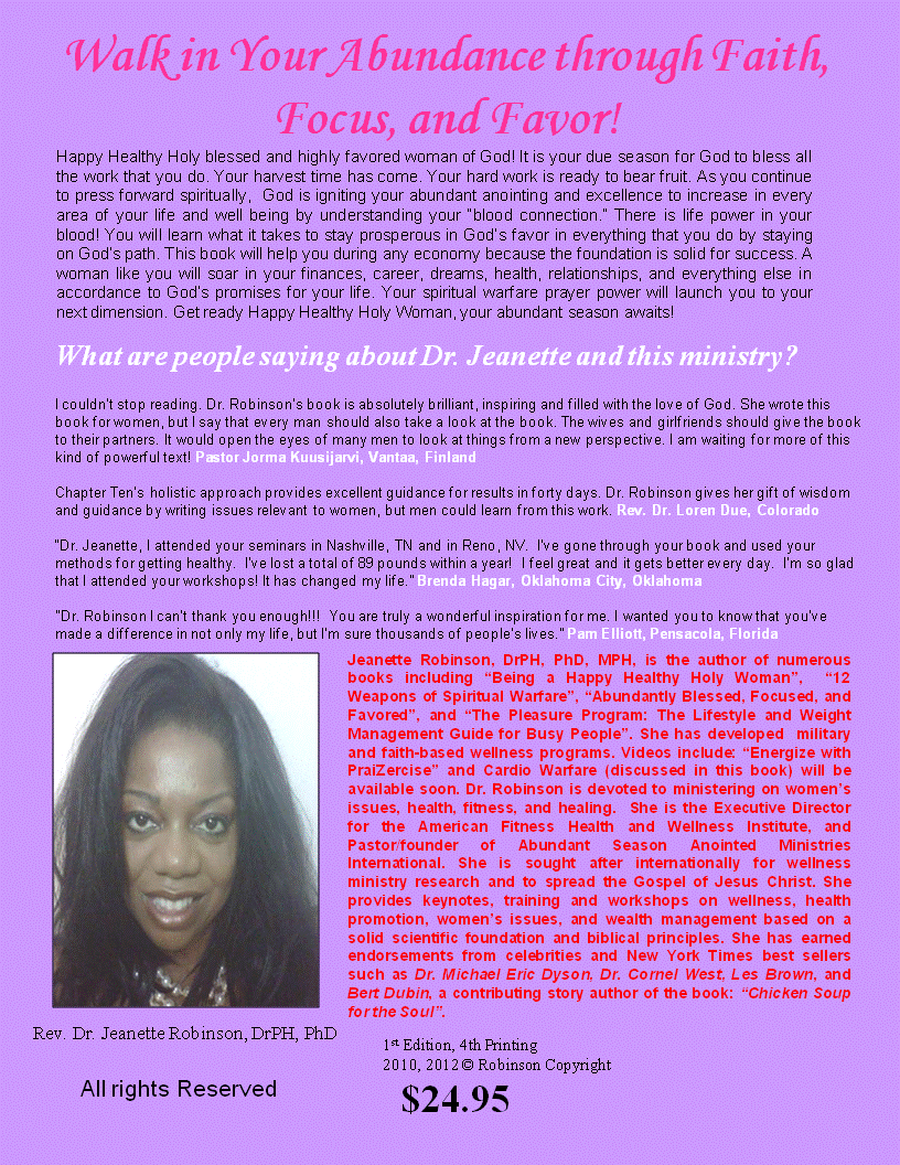 About Being a Happy Healthy Holy Woman