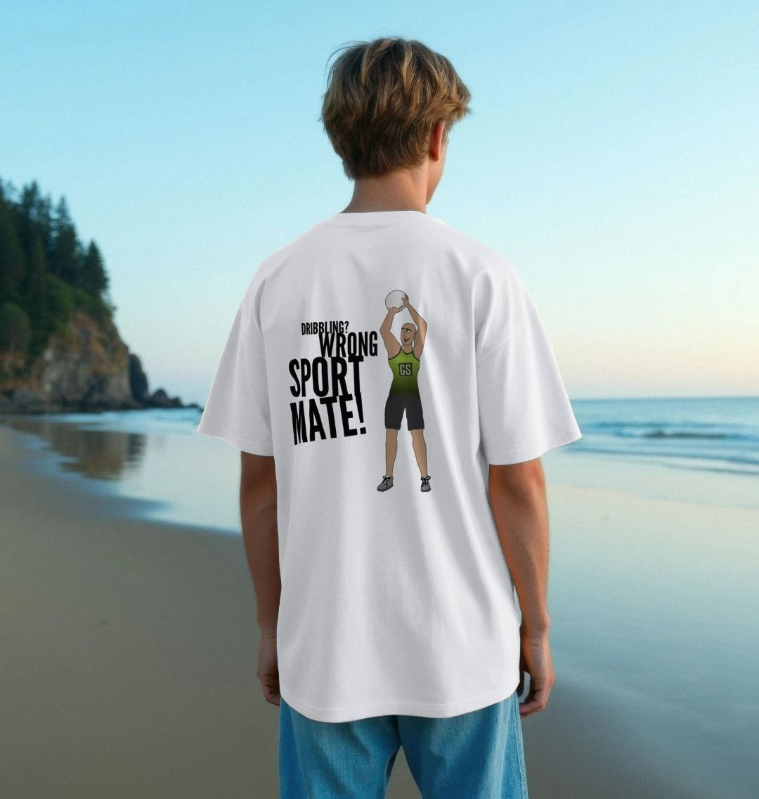 The Wrong Sport Men's Oversized T-shirt