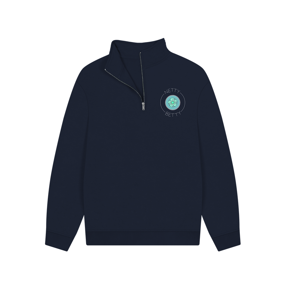 Thumbnail: Netball Mum design 4 half zip jumper dark