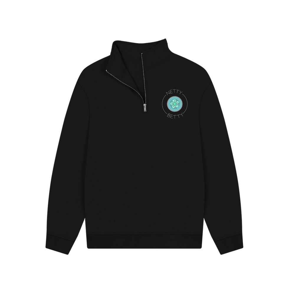 Thumbnail: Nail Check Half Zip Jumper - Dark