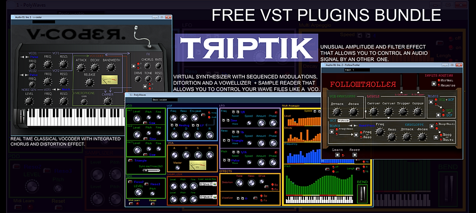 Pack plugin  gratuit : Audioutsider TRIPTIK
