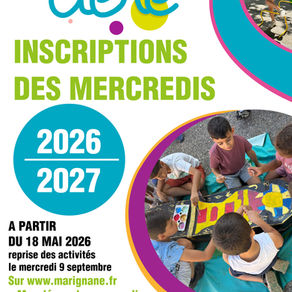 Inscriptions Centre Aéré Mercredis 2026/2027 👦🏻