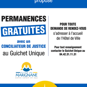 PERMANENCES AVEC UN CONCILIATEUR DE JUSTICE
