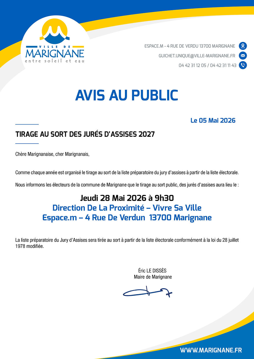 tirage au sort jurés d'assises 2027