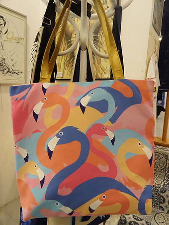 Cabas flamants roses