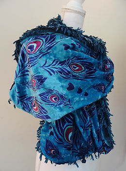 Fausse fourrure blue canard