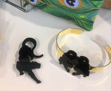 Bracelet panthères noires