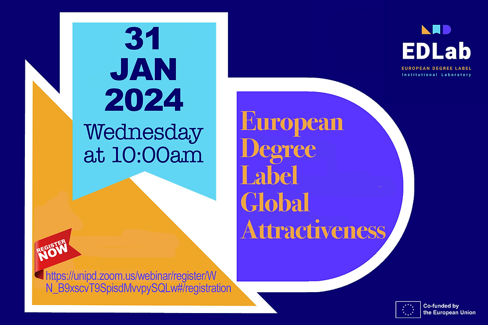 EdLab III Webinar: European Degree Label Global Attractiveness