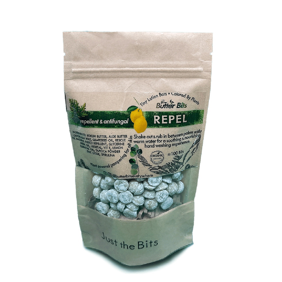 Thumbnail: Jar & Refill Bundle - 100 Butter Bits lotion bars. Organic. Vegan. Plastic-free.