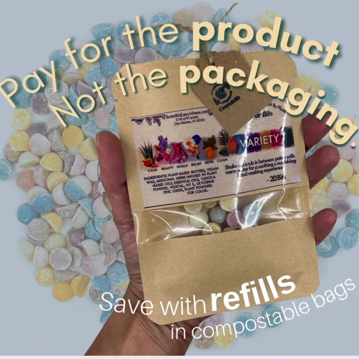 Thumbnail: Refill lotion bars Butter Bits. Organic. Vegan. Plastic-free.
