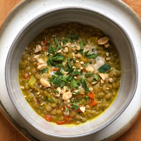 Curry de lentejas y coco